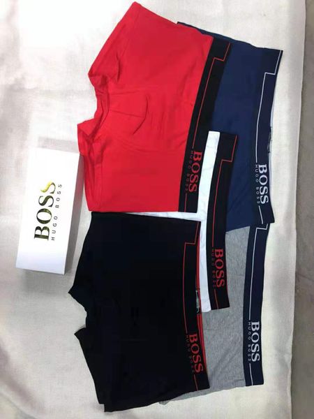 

gÃ»ccÃ¬ men's underwear bulge pouch boxer soft underpants solid color splicing boxer cotton boxershorts men underwear homme, Black;white