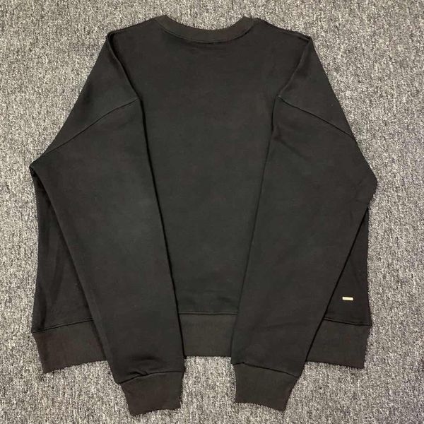 

dovel men am chaos sweatshirt quality crewneck black three-headed sleeve pullover women street fashion printed hole long 19fw hoodi krjn