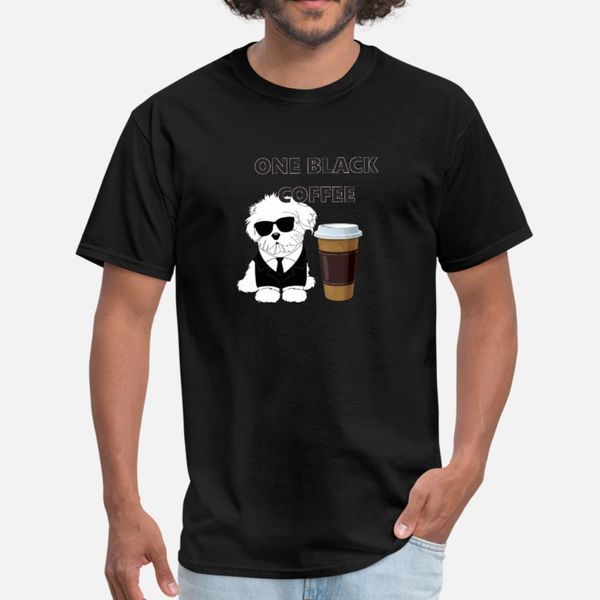 

coffee dog t shirt men designing short sleeve euro size s-3xl original loose new style summer style pictures shirt