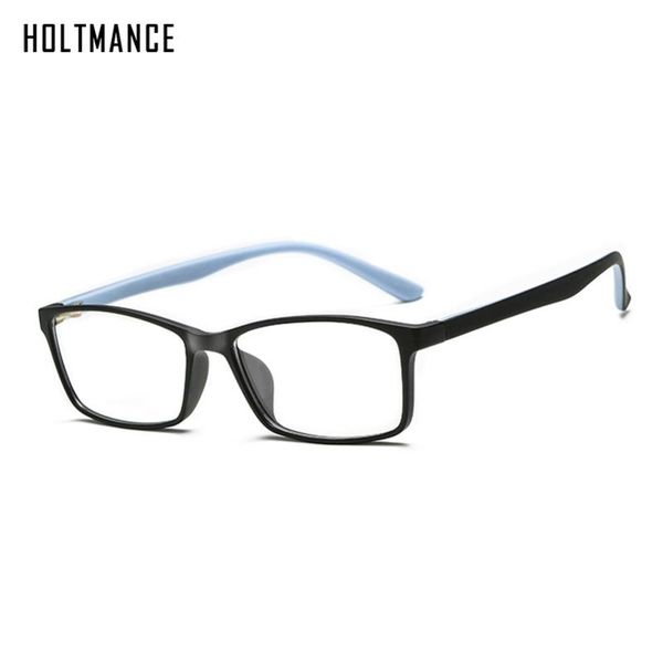

new classic rectangle anti blue rays clear lens computer glasses men women retro optical frame match prescription myopic eyewear, White;black