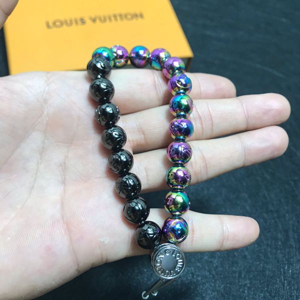 

adjustable size bracelet men and women bracelets luxury design bracelet titanium steel bracelet with orginal box, Black