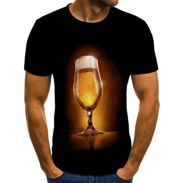 

brand design beer cartoon cool graphic 3d print shirts oversized hentai anime men clothing