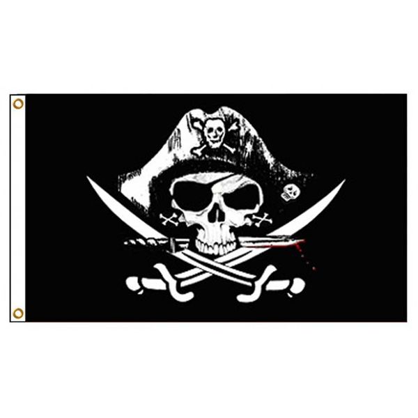 3x5 personalizado DEADMENS Caixa do pirata Bandeira 3x5FT, guarda nacional 100% poliéster, Publicidade Voar, frete grátis