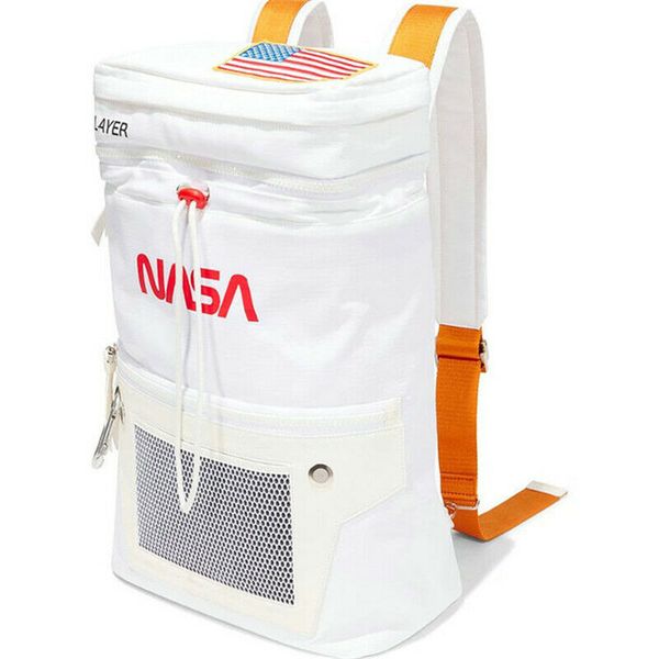 

nasa canvas backpack teenager boy girls marble stone print fashion travel rucksack shoulderbag school bags knapsack mochila feminina handbag, Black