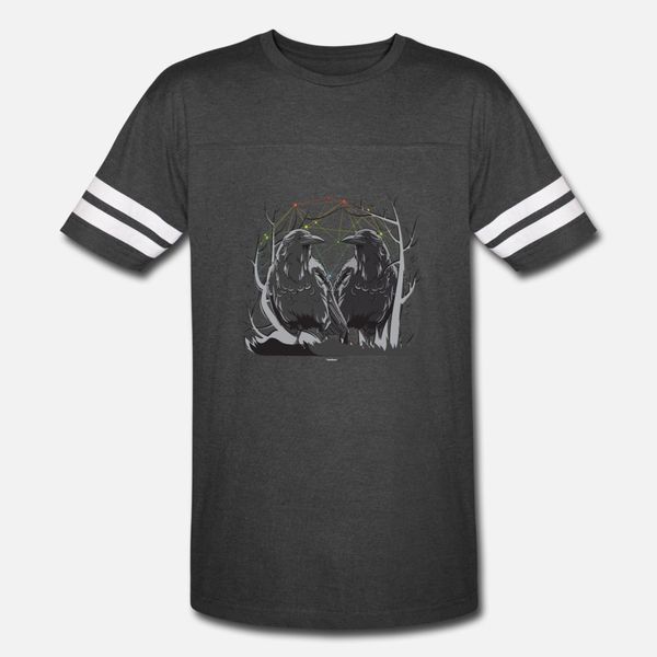 

huginn and muninn norse mythology ravens midgard t shirt men knitted cotton round neck pictures fit comfortable summer style slim shirt