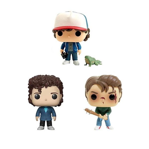 

anime action figure stranger things dustin dart steve dustin snowball dance pvc 10cm figures dolls collection for kids toys