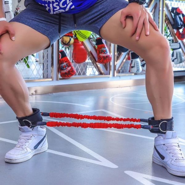 

women men resistance band leg arm power strength training fitness workout belt stretch strap