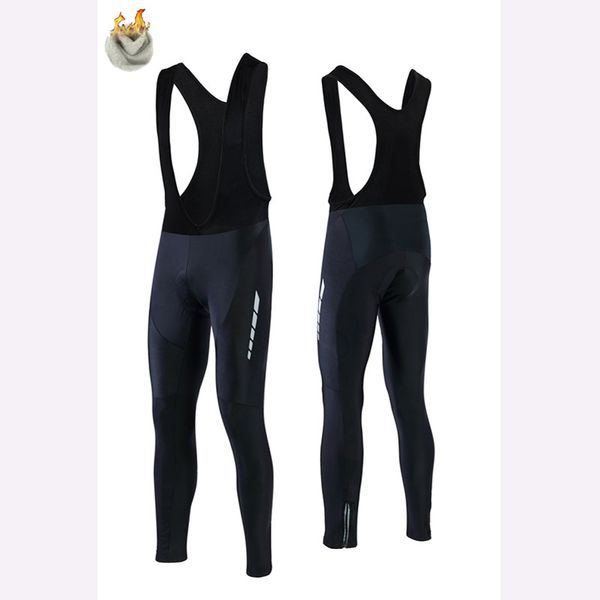 

2020 surea outdoor sportswear pro team bike cycling wear bicycle winter fleece warm tights long bib pant breathable gel pad l02, Black;blue