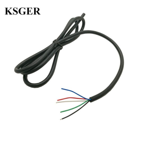 

ksger electronic soldering iron high temperature 5 core silicone cable wire accusing handle t12 line soldering station handle