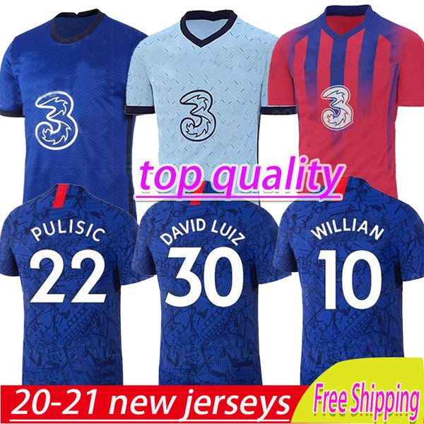 

thailand werner pulisic kante abraham mount ziyech soccer jerseys 2020 2021 camiset0a de football kits shirt 20 21 men kids sets, Black;yellow