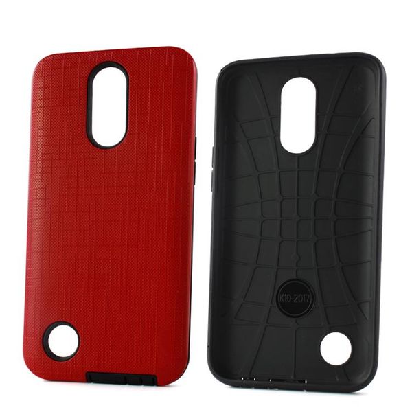 

cgjxsdual layer pc tpu hybrid mobile phone case for motorola moto z3 play brushed armor back cover a