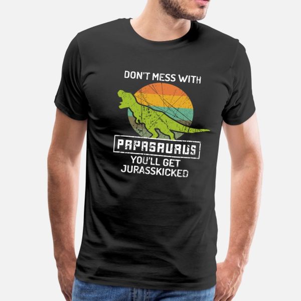 

papasaurus father,papa,father's day,gift,family t shirt men custom tee shirt size s-3xl pictures fitness breathable summer standard shi, White;black