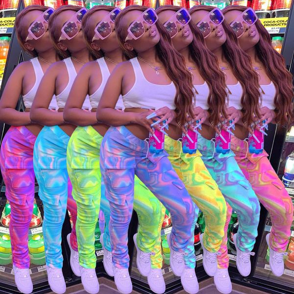 

10 colors wholesale women's fashion multi-color printed pants, Black;white