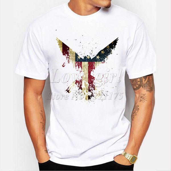 

2019 men's fashion short sleeve america eagle printed t-shirt harajuku funny tee shirts hipster o-neck cool