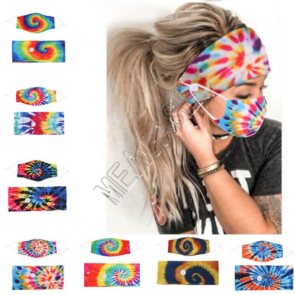 

оголовье маска 2шт / пакет маска для лица держатель с кнопкой заставки hairband конструкторы 3d spiral tie dye маски эластичные маски руково, Slivery;white