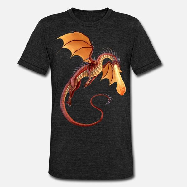 

fire dragon t shirt men designs cotton round collar natural crazy new fashion spring pictures shirt