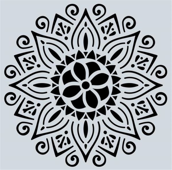 

hot arts craft 32 стили 15 * 15см mandala трафареты diy украшения дома рисунок лазерный шаблон вырезать на стене трафарет картина для древес