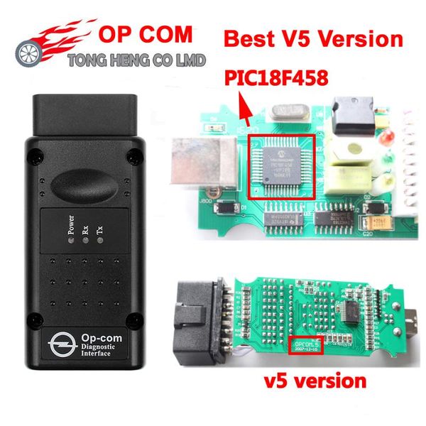 

op com v5 version op com with real pic18f458 can bus obd2 op-com v5 for opcom diagnostic-tool op-com