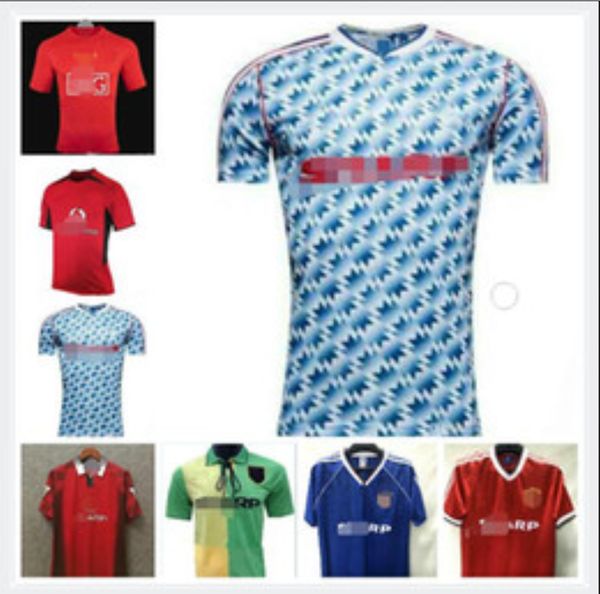 

robson хьюз макклэйр ретро манчестер 1990 1992 united маек 90 92 vintage трикотажных изделий футбола man utd camiseta шарп пол инс, Black