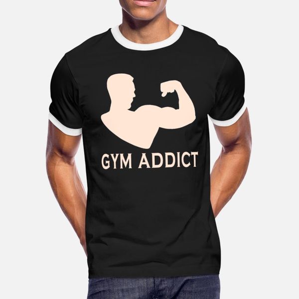 

gym addict t shirt men designer cotton size s-3xl leisure graphic building summer trend shirt
