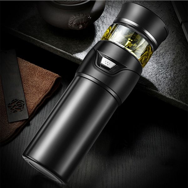 

non slip water separation tea infuser bottle heat-resisting outdoor sports gift