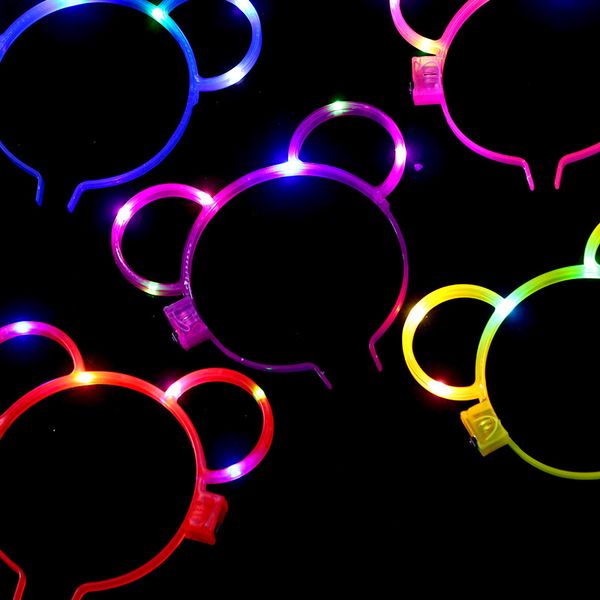 

kid toys cartoon hairpin toy multicolor led hair clips 2020 selling children rabbit ear hair clips gift of the child