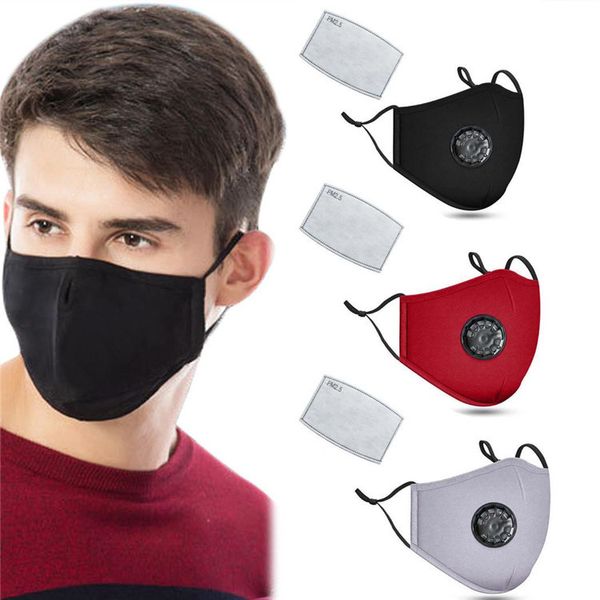 

Washable Anti masks Dust face Mask with valve mask Windproof Mouth-muffle Bacteria Proof Cotton PM2.5 Mask Mouth Anti-fog Face masks 19