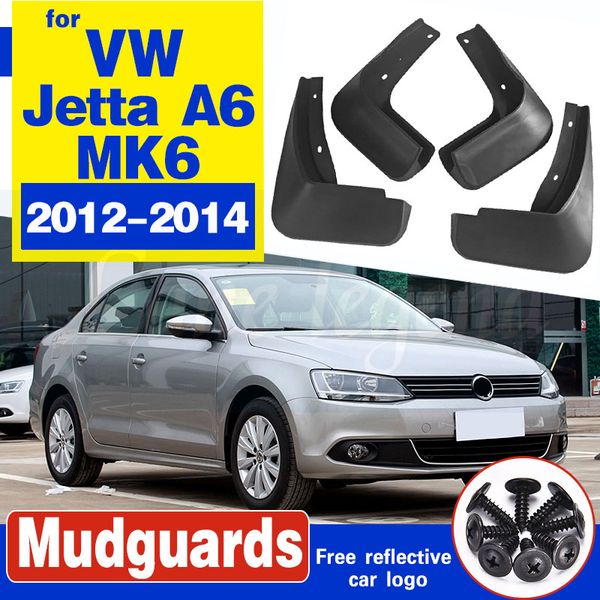 

set mud flaps for vw jetta mk6 a6 2006 2012-2018 vento sedan mudflaps splash guards front rear mud flap mudguards fender