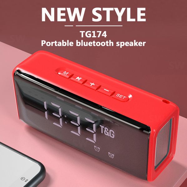 

alarm clock function bluetooth speaker wireless column loudspeaker sound system desksubwoofer music player center with tf fm