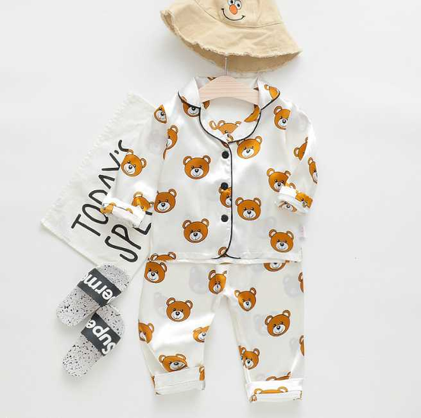

baby kids pajamas sets cotton long sleeved tshirt+pant cartoon girl clothing autumn 2pcs sleepwear suit pyjama trousers, Blue;red