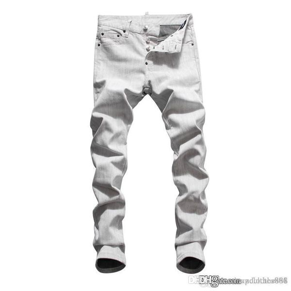 

2020 mens designer jeans mens wash paint spray trend slim micro-bomb purple brand jeans pants fashion pantalon de designer pour hommes, Blue