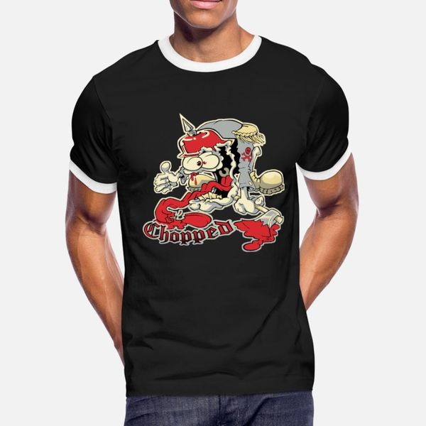 

chopped t shirt men designer cotton s-xxxl basic solid crazy comical summer letter shirt