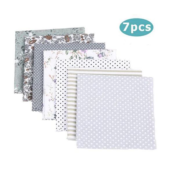 

50x50cm multifunction home diy crafts sewing printed fabric tabby cotton blend