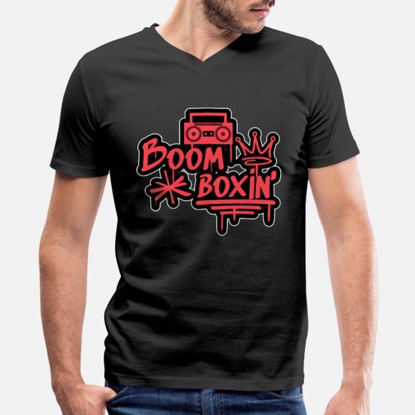 

хип-хоп boomboxin тенниска мужчины настройка 100% хлопка шеи экипажа нормальная сумасшедшая новая мода лето стиль trend рубашка