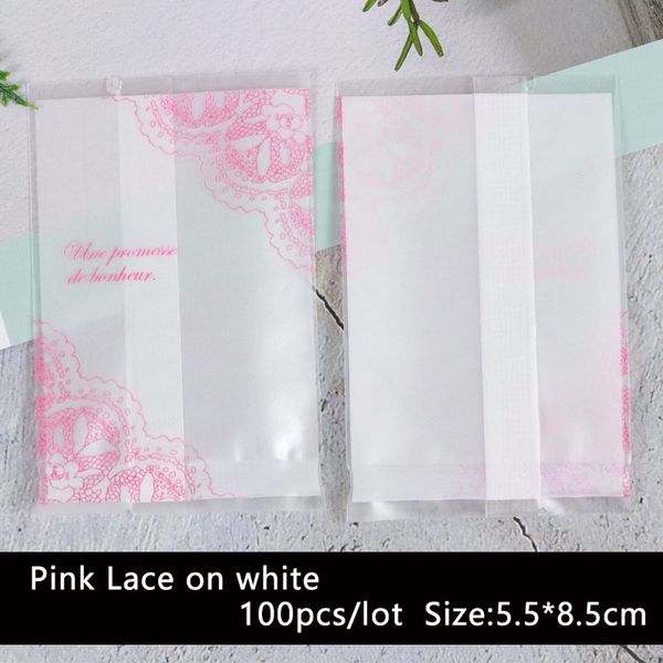 

gift wrap 100pcs/lot cookies bag candy handmade pack white matte lace gear homemade baking biscuit wedding party supplies packing