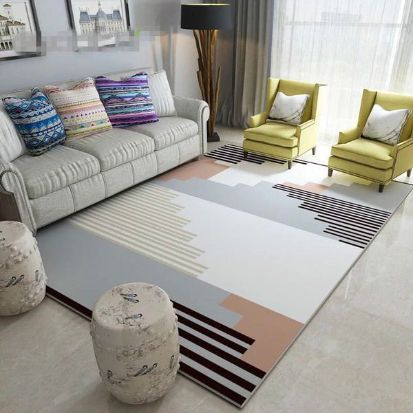 

nordic modern carpets for living room home bedroom rug bedside blanket anti-slip soft dinning carpet kids room study chair rugs