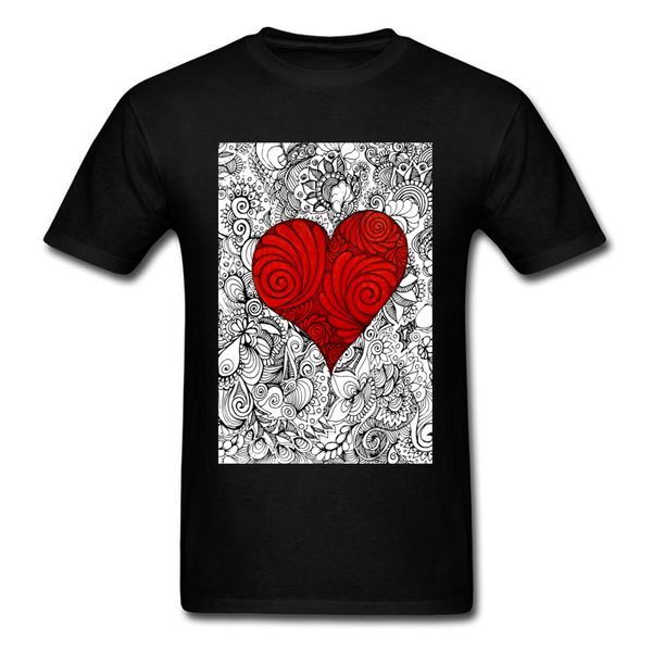 

zen red love heat t shirt for valentines day men t-shirt black tshirt cotton tee art design couple clothes boyfriend gift