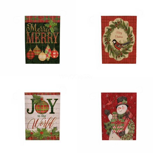 

new christmas flags merry christmas english hanging flag bunting sign celebration banner xmas rustic burlap bunting flags#256