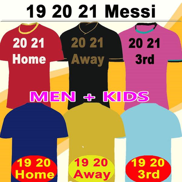 

2020 messi griezmann pjanic coutinho soccer jerseys home away 3rd trincao ansu fati dest football shirts 20 21 f. de jong patri camiseta, Black;yellow