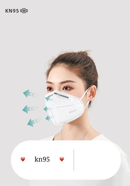 

Free shipping kn95 mask five-layer fusion KN95 protective mask adult dust-proof and fog-proof disposable face mask for adults (1 independent