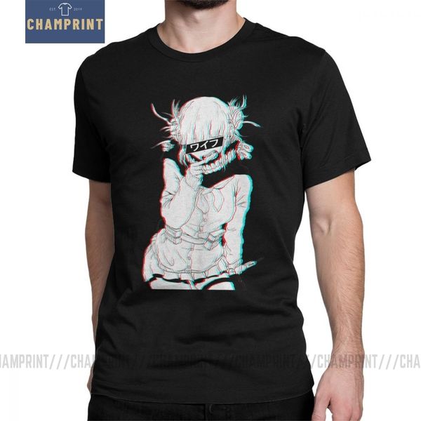 

man's t shirts toga himiko the crazy villain waifu leisure short sleeve tees o neck clothes purified cotton plus size t-shirt
