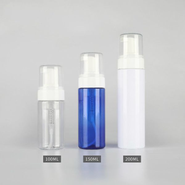 

100pcs 5 oz 100ml 150ml 200 ml empty refillable foam dispenser bottles plastic hand soap pump wash container, foam pump bottle