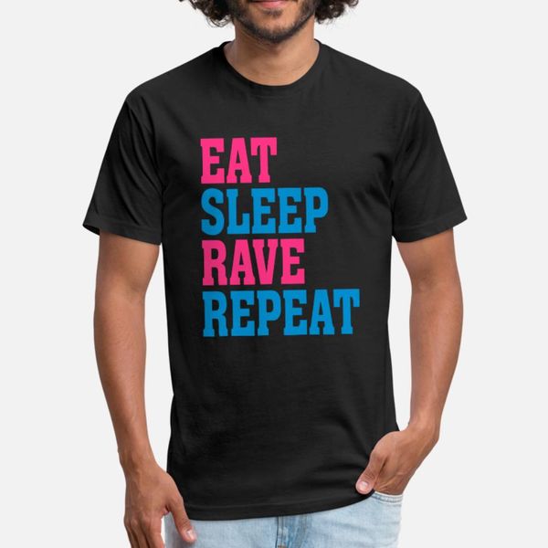

rave eat sleep rave repeat t shirt men character cotton plus size 3xl fit comfortable spring autumn outfit shirt