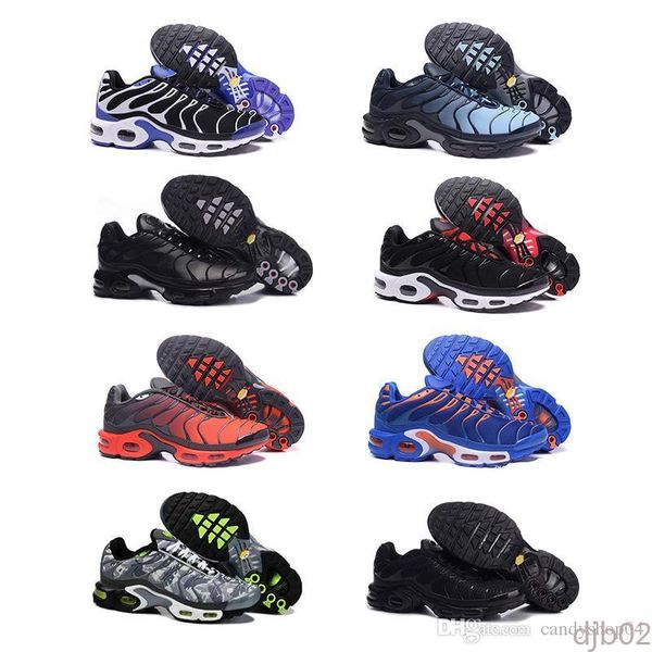 

2019tn plus running shoes classic outdoor run shoes tn black white sport shock sneakers men requin olive silver in metallic 5-12 djb2