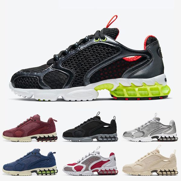 

lemon venon 2020 zoom spiridon cage 2 run shoes breathable women mens running shoes stussys sand white black trainers sneakers