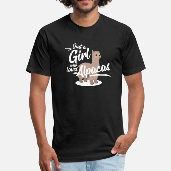

cute llama alpaca animal cool lama fun girl gift t shirt men customize 100% cotton o neck original famous casual summer trend shirt