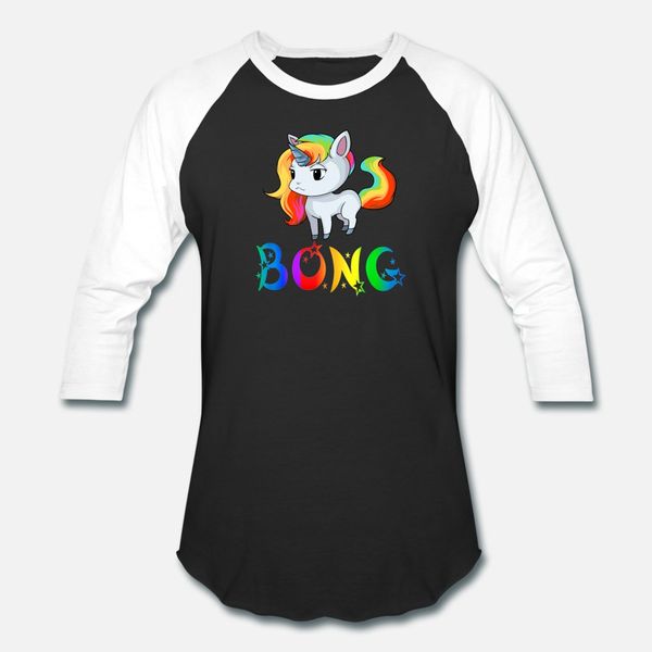 

bong unicorn t shirt men create 100% cotton round neck pattern fitness breathable spring cool shirt