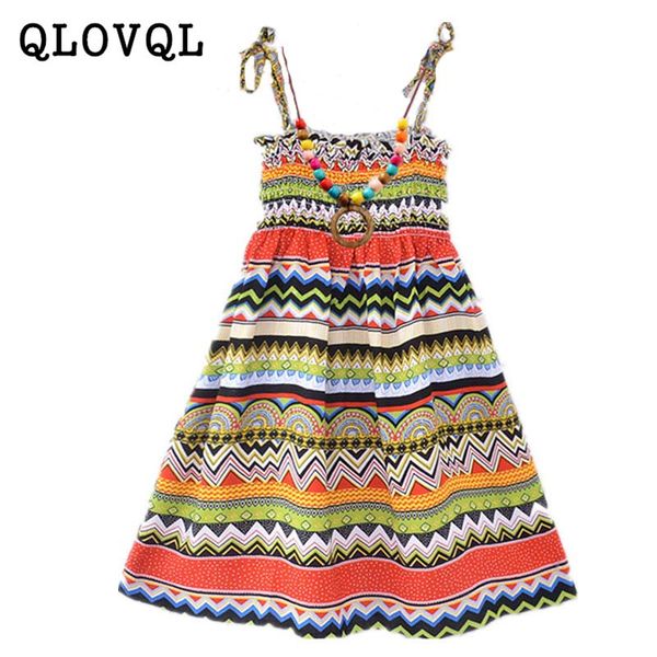 

baby big girls dresses floral beach sundress for teen girls 6 8 10 12 13 year clothes with vintage necklace, Red;yellow