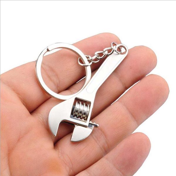 

accessories wrench ring metal fashion spanner tool adjustable keychain ring chain shipping creative key key whole2019 spyjp, Silver