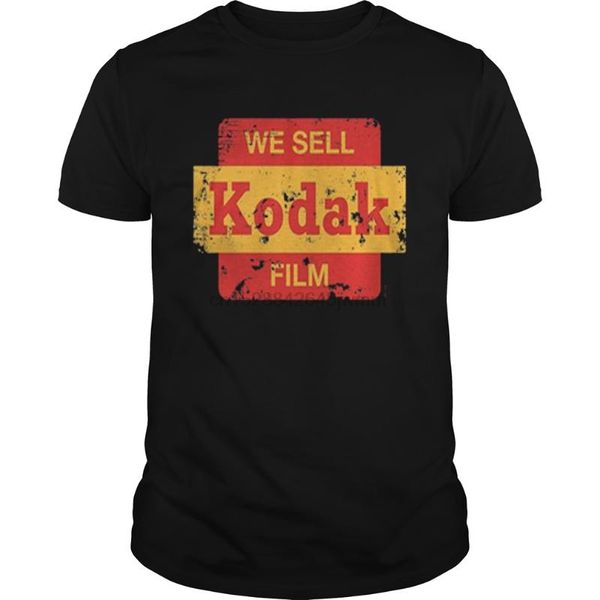 

men tshirt vintage we sell kodak film t-shirt cool printed t-shirt tees top, White;black